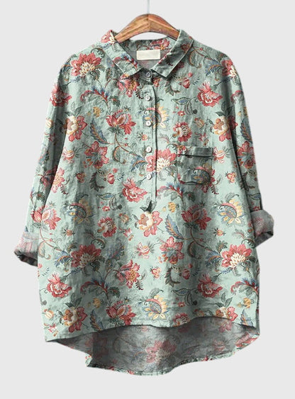 Kate™ | Vintage Floral Blouse