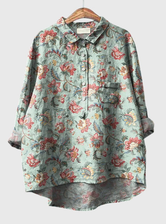 Kate™ | Vintage Floral Blouse