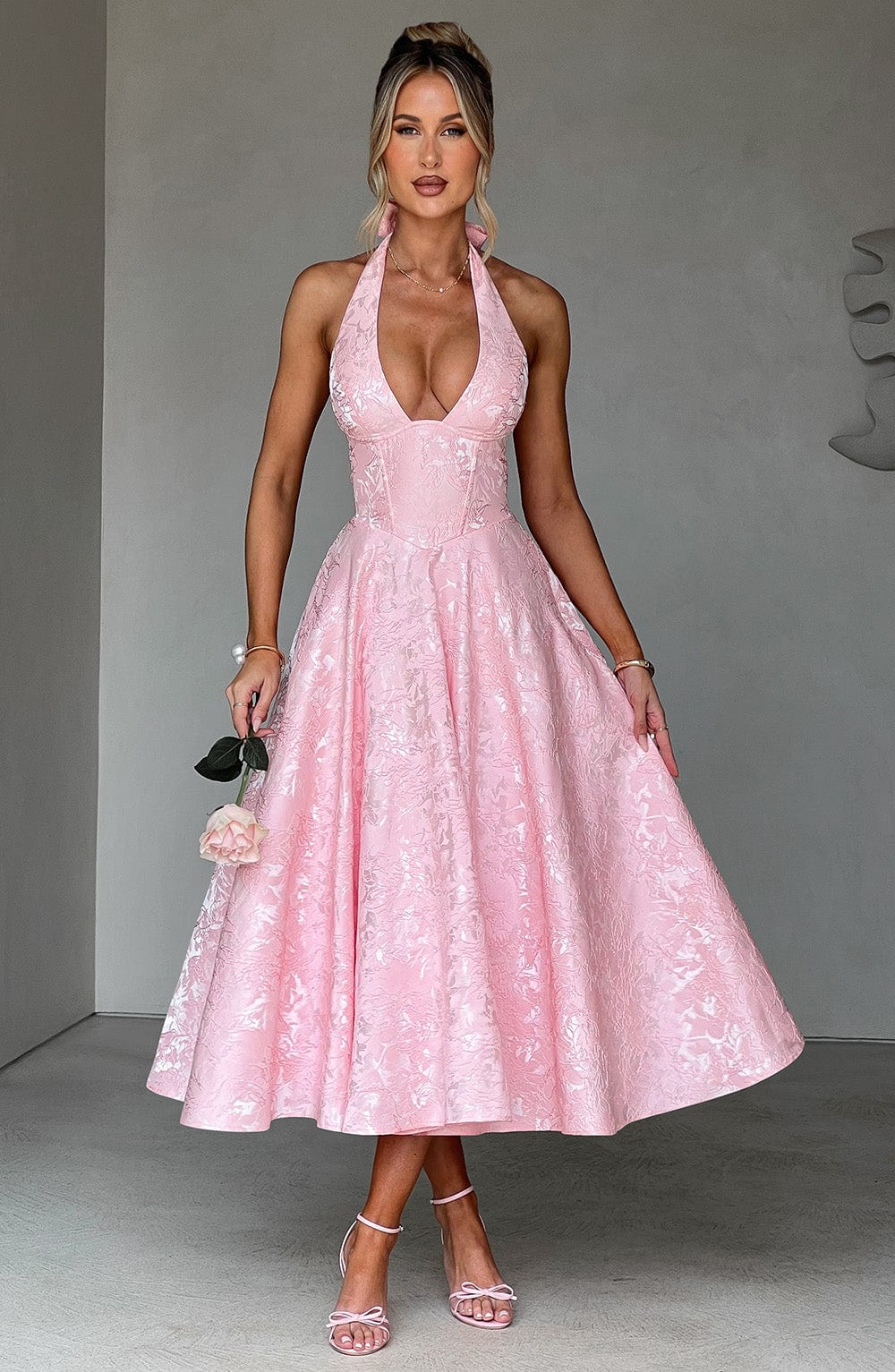 ALMIRA - SWEETHEART VINTAGE MIDI DRESS