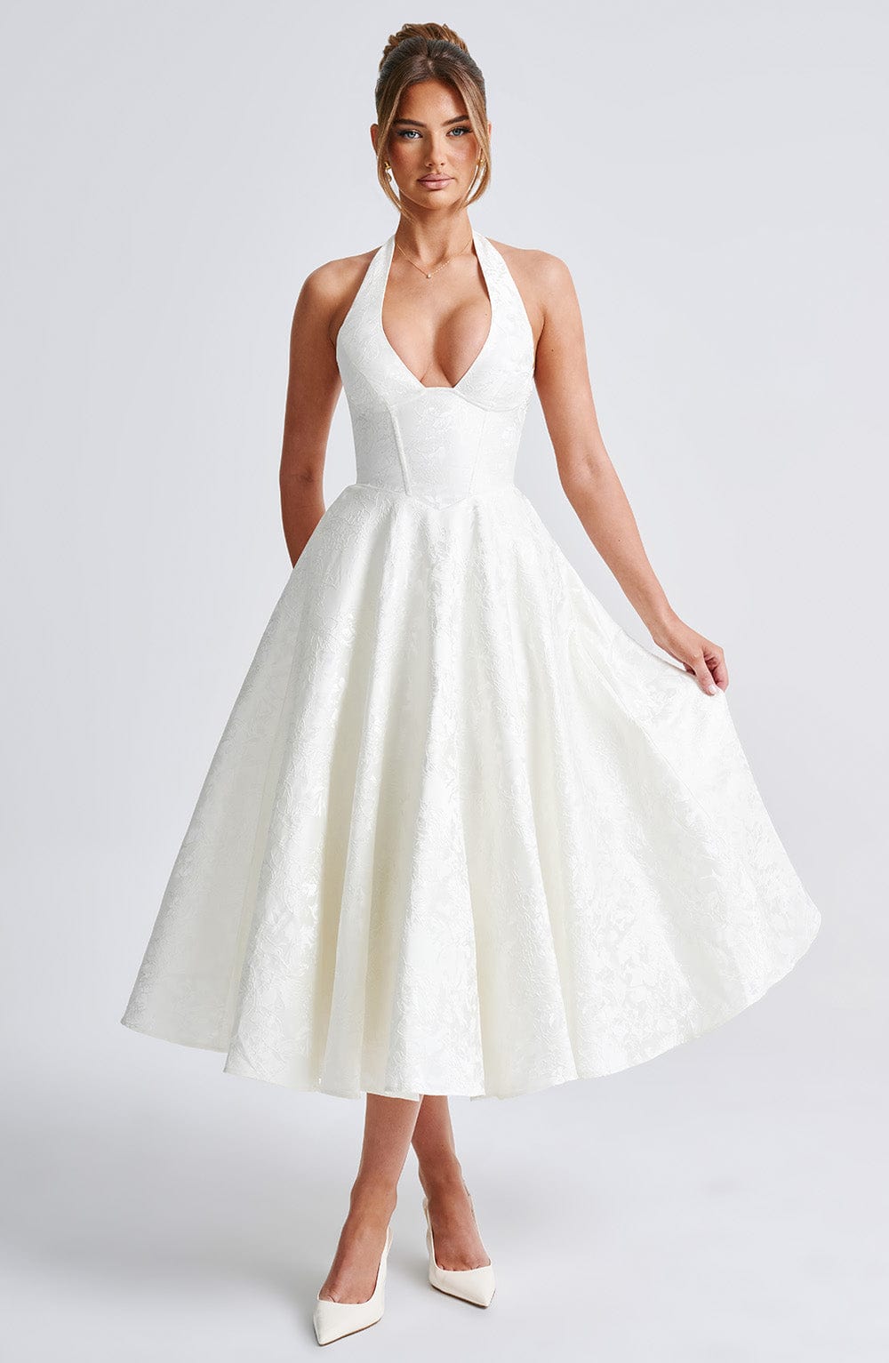 ALMIRA - SWEETHEART VINTAGE MIDI DRESS