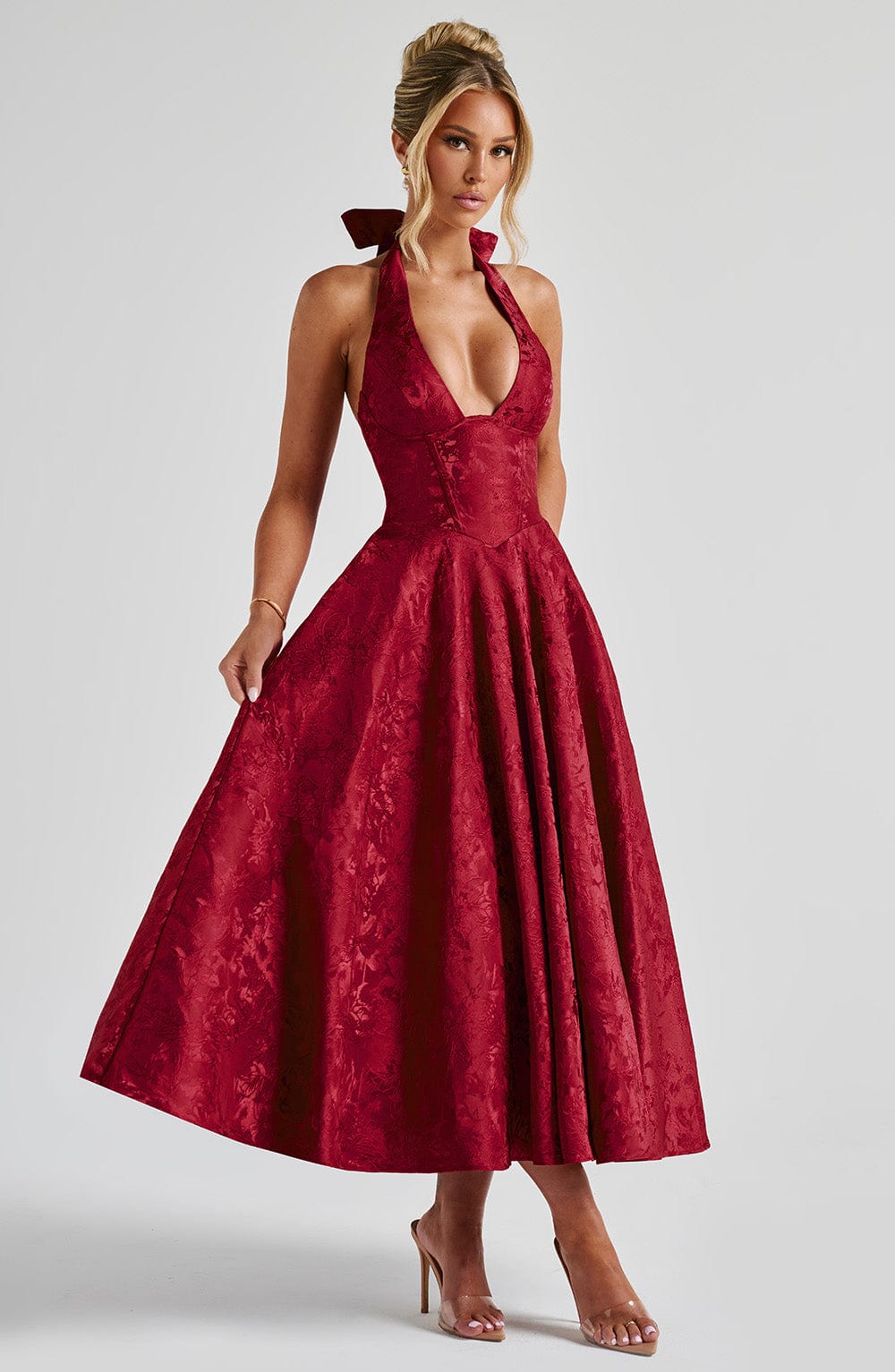ALMIRA - SWEETHEART VINTAGE MIDI DRESS