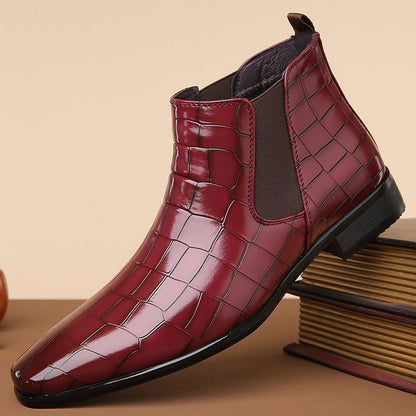 Alligator Elegance Chelsea Boots