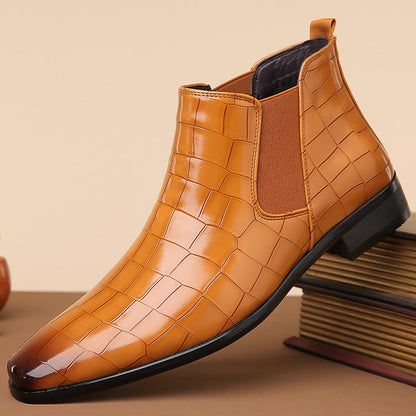Alligator Elegance Chelsea Boots