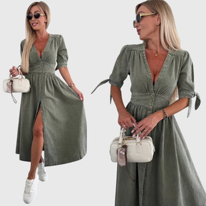 Sophia™ | Elegant Denim Dress