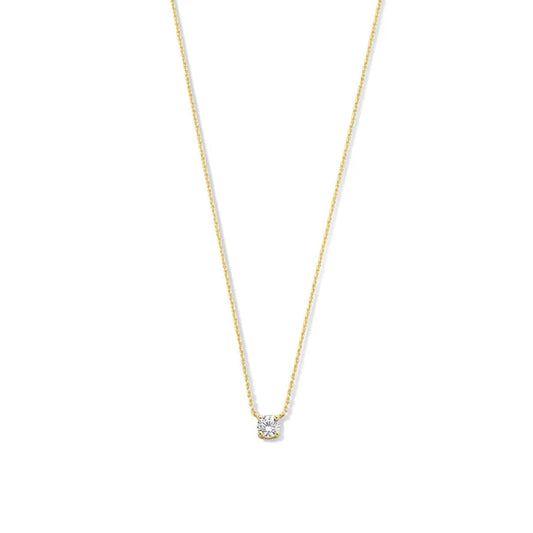 Ysavienna | Moissanite Stone Necklace 14k Gold
