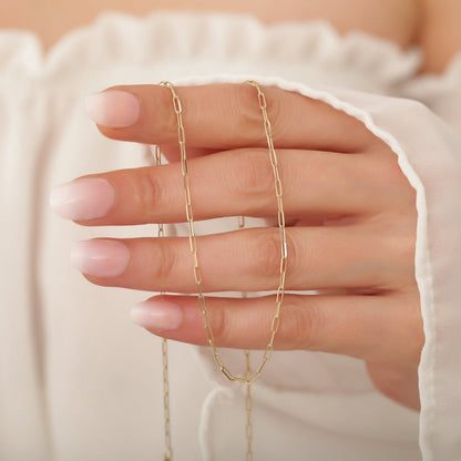 Tiaralynn | Small Paper Necklace 18K Gold