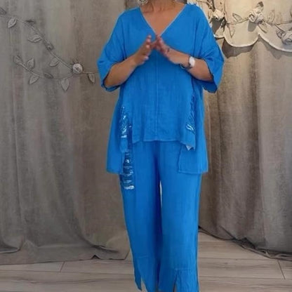 AALIYAH - BALI STYLE LINEN OUTFIT SET