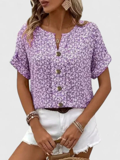 Sabine - Elegant Floral Summer Top