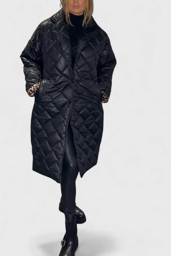 NATALIA – LUXE QUILTED LONG COAT