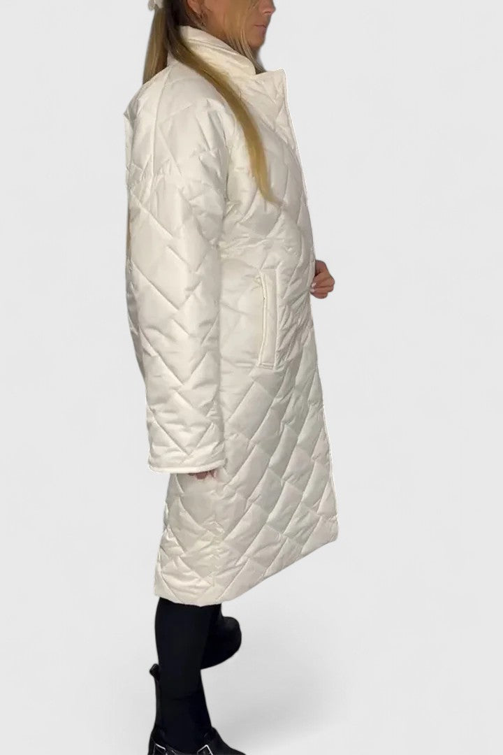 NATALIA – LUXE QUILTED LONG COAT