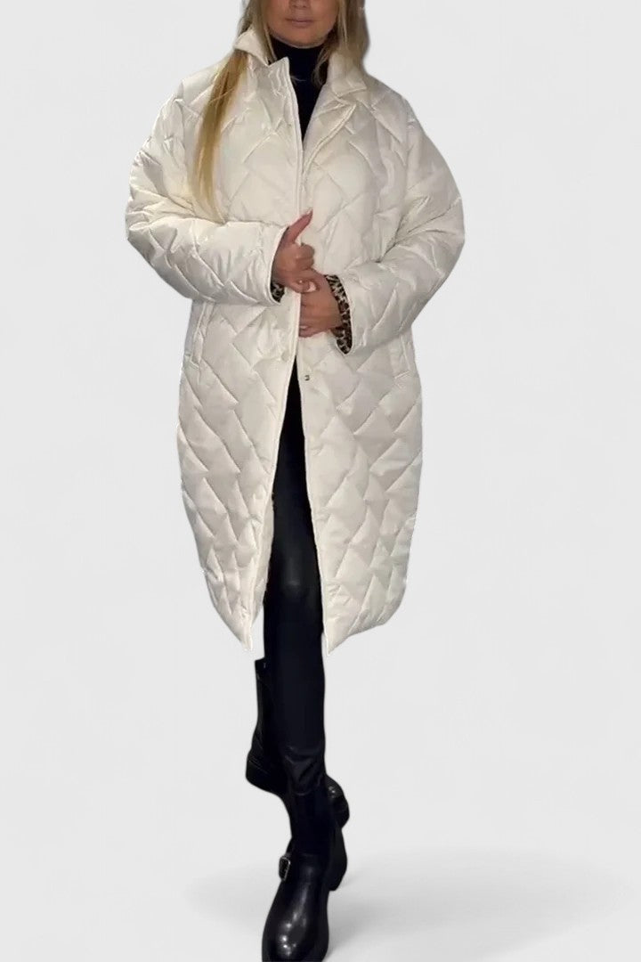 NATALIA – LUXE QUILTED LONG COAT
