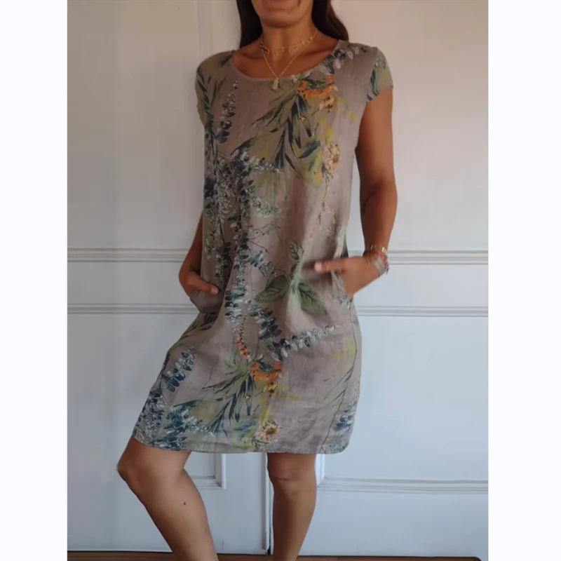 Abigail - Dress with round neck