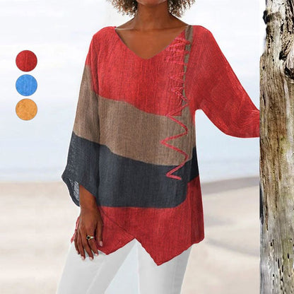 AILYN – VIBRANT WOMEN’S PRINT TOP