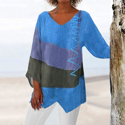 AILYN – VIBRANT WOMEN’S PRINT TOP