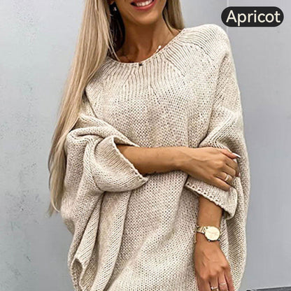 ALISSA - ELEGANT KNITTED CAPE SWEATER