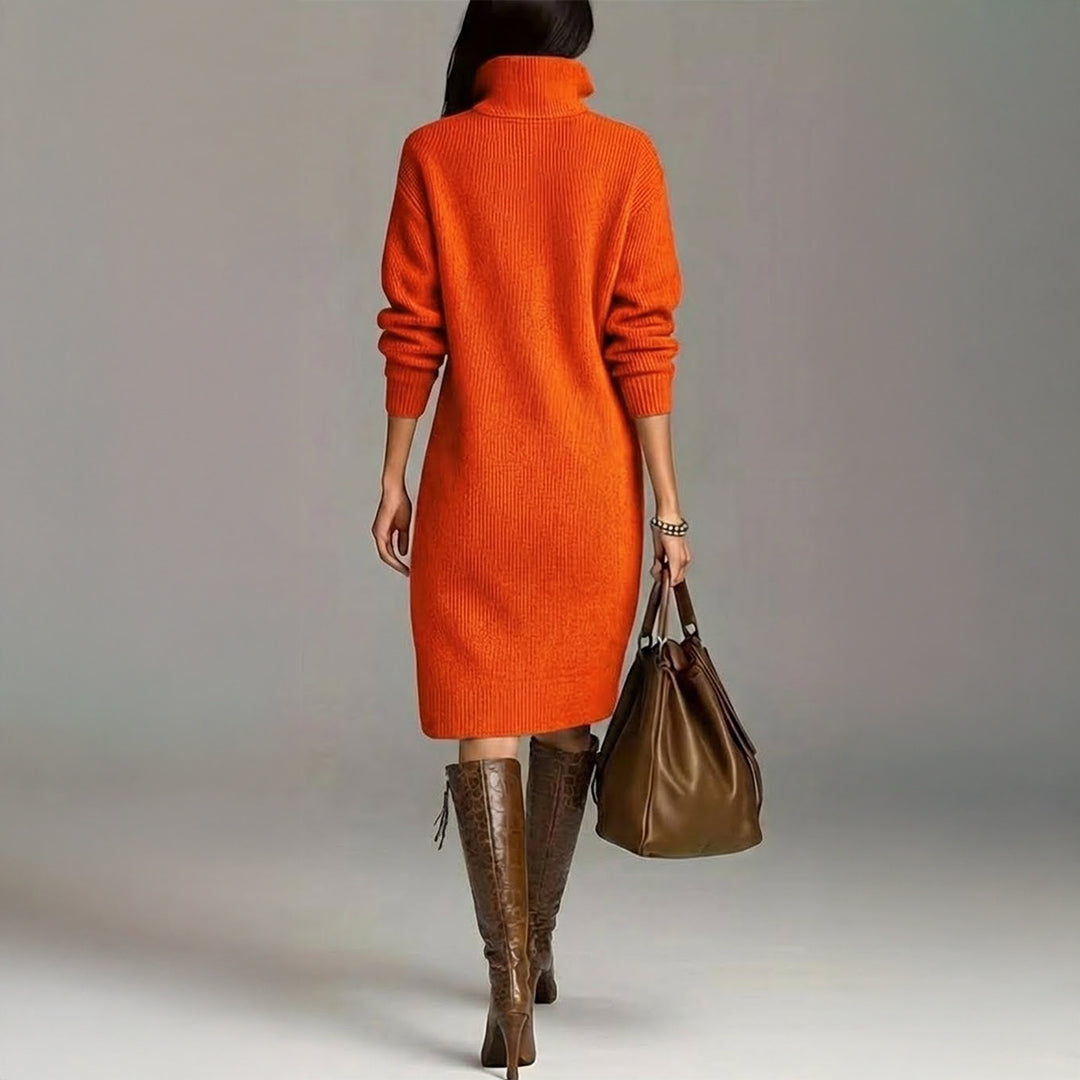 BELLE – SOFT KNIT BUTTON DRESS